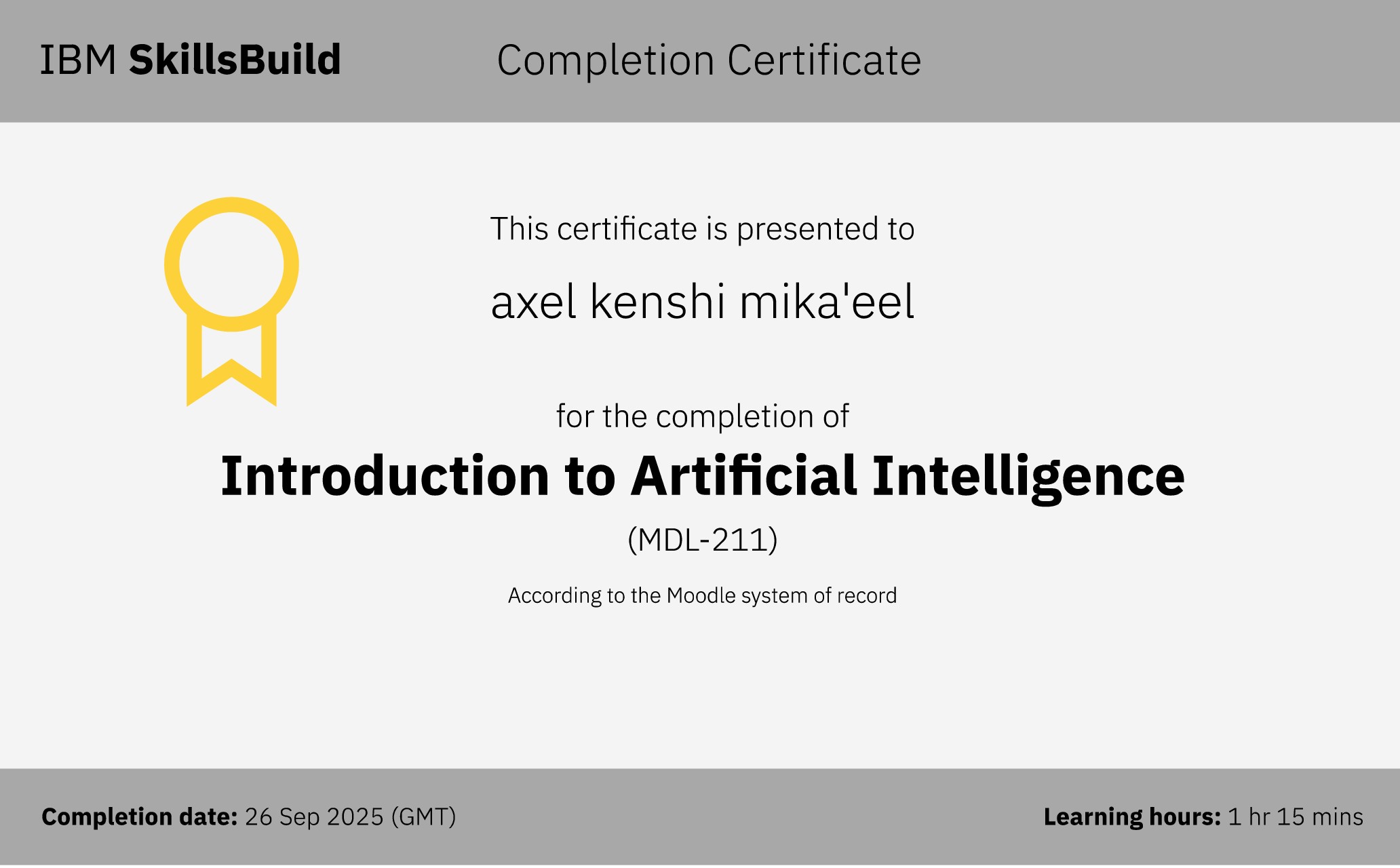 Introduction to Artificial Intelligence